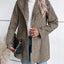 Collar woolen plaid coat with slim fit temperament - Korvel