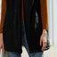 Collared Neck Button Up Vest Coat - Korvel