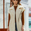 Collared Neck Button Up Vest Coat - Korvel
