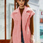 Collared Neck Button Up Vest Coat - Korvel