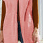 Collared Neck Button Up Vest Coat - Korvel
