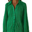 Collared Neck Long Sleeve Top and Pants Lounge Set - Korvel