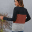 Color Block Round Neck Long Sleeve T-Shirt