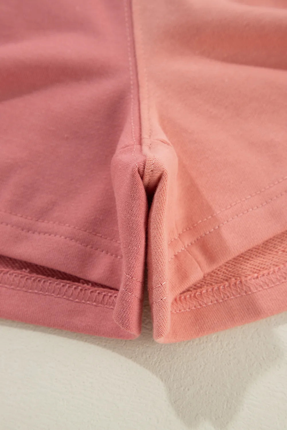 Color Block Round Neck Top and Shorts Set - Korvel