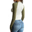Color blocking long sleeved women's inner T-shirt - Korvel