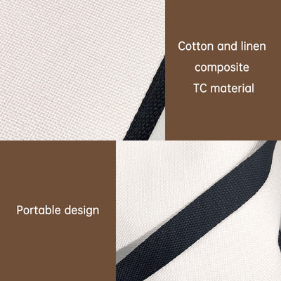 Colorblock handbag custom made to order 380g linen cotton - Korvel