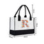 Colorblock handbag custom made to order 380g linen cotton - Korvel