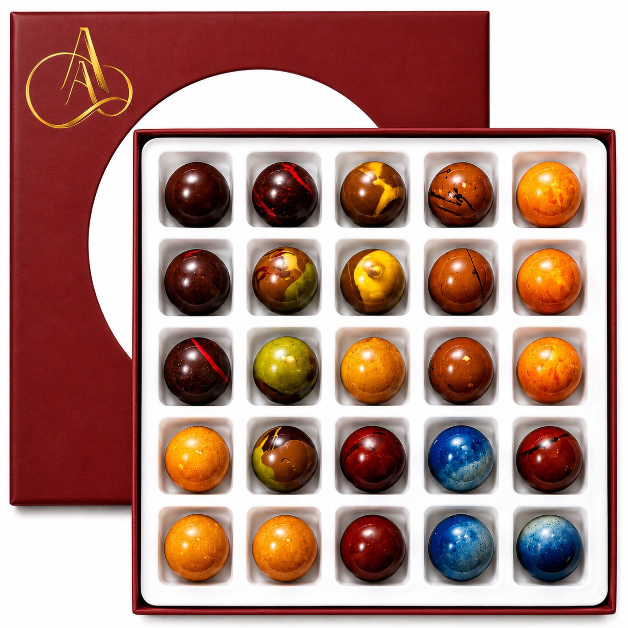 Trufas de Chocolate Monet Sin Azúcar Andy Anand, 25 piezas – 60% Cacao