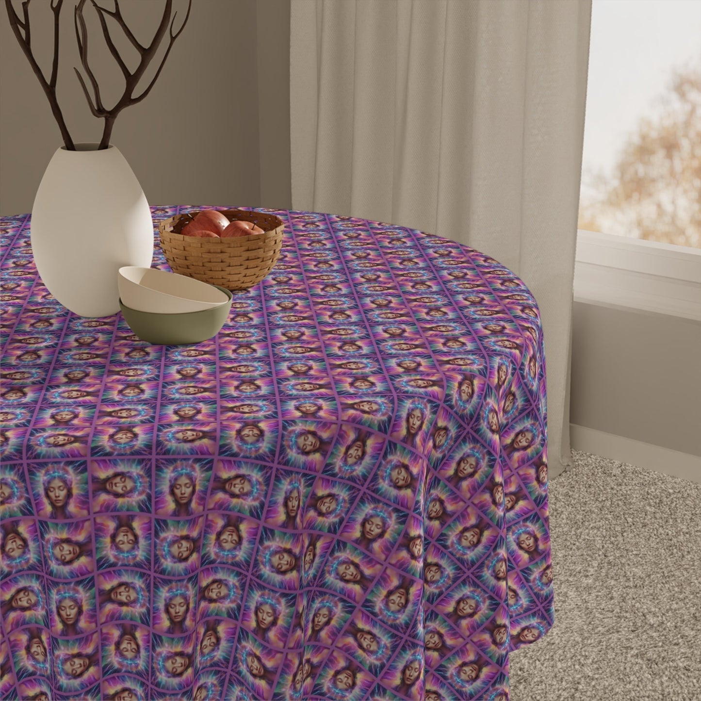 Colorful Epilepsy Awareness Tablecloth