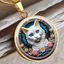 Collar de Cameo de Gato Colorido