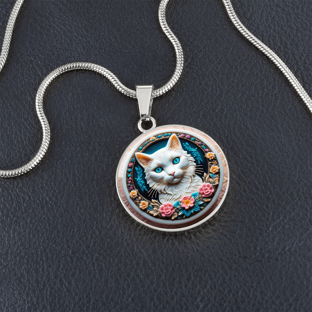 Collar de Cameo de Gato Colorido