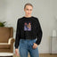 Sudadera de felpa recortada Colorful Cat Lady
