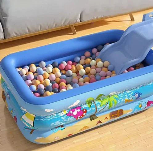 Mandotos Colorful Kids Inflatable Pool - Durable Summer Fun