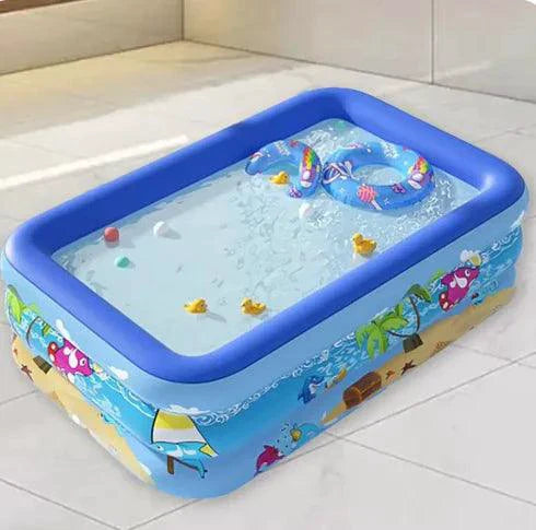 Mandotos Colorful Kids Inflatable Pool - Durable Summer Fun