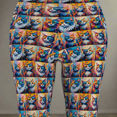 Colorful Kitties Women's Casual Leggings