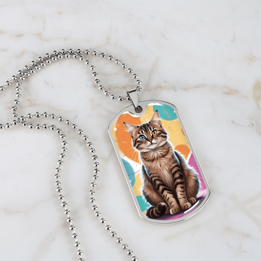 Collier Colorful Kitty - Acier Chirurgical Premium