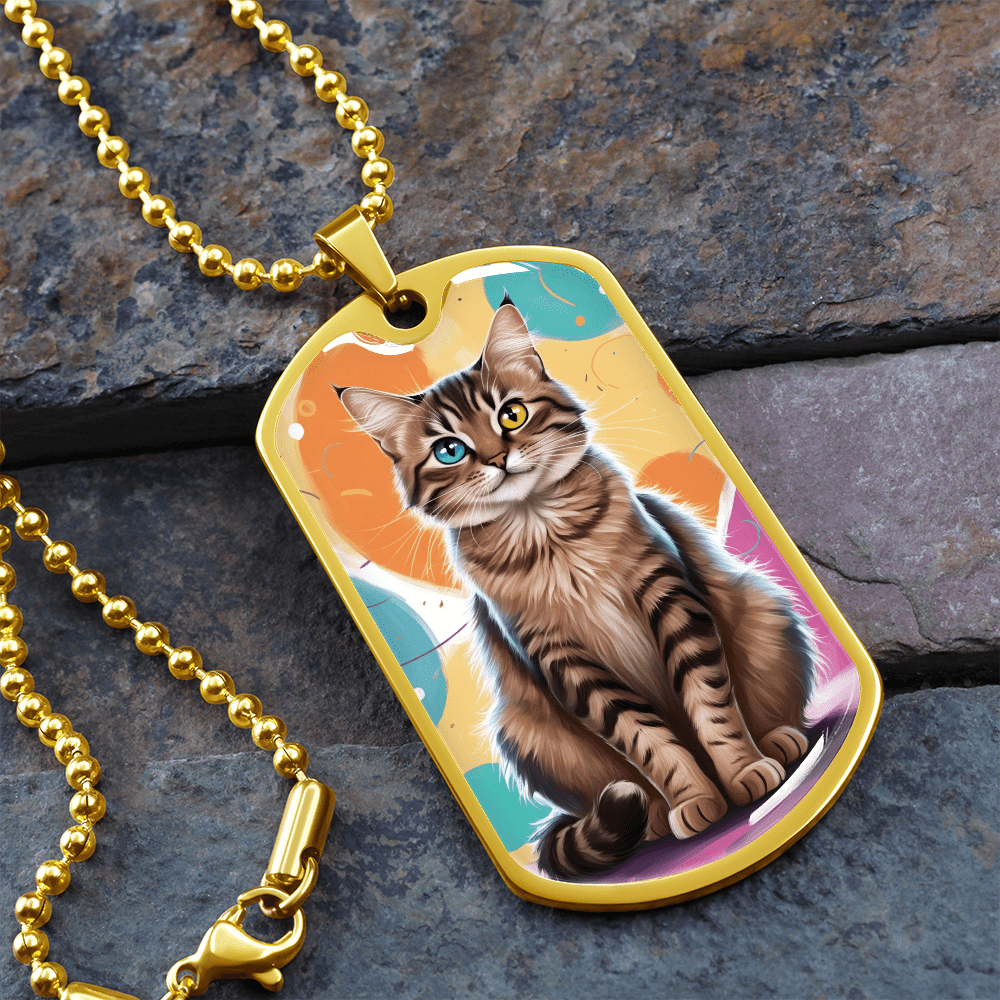 Collier Colorful Kitty - Acier Chirurgical Premium