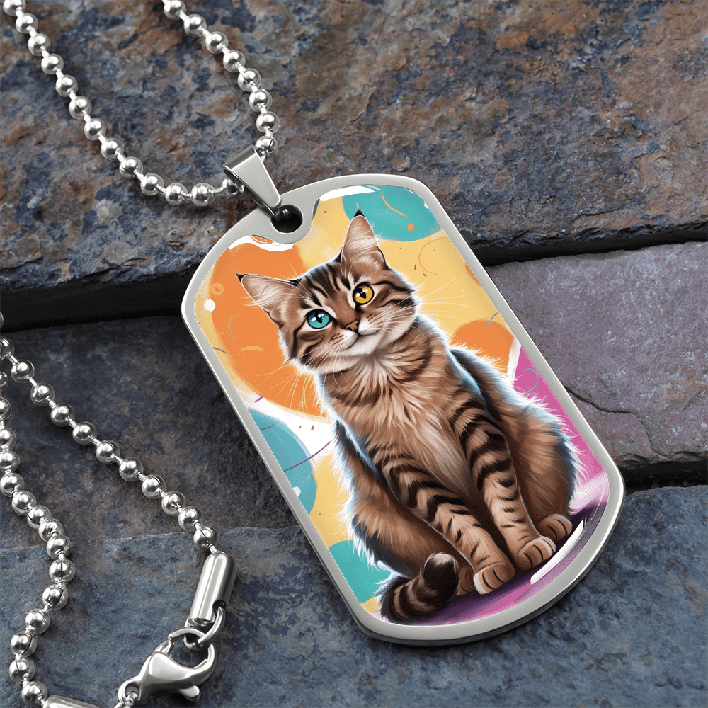Collier Colorful Kitty - Acier Chirurgical Premium