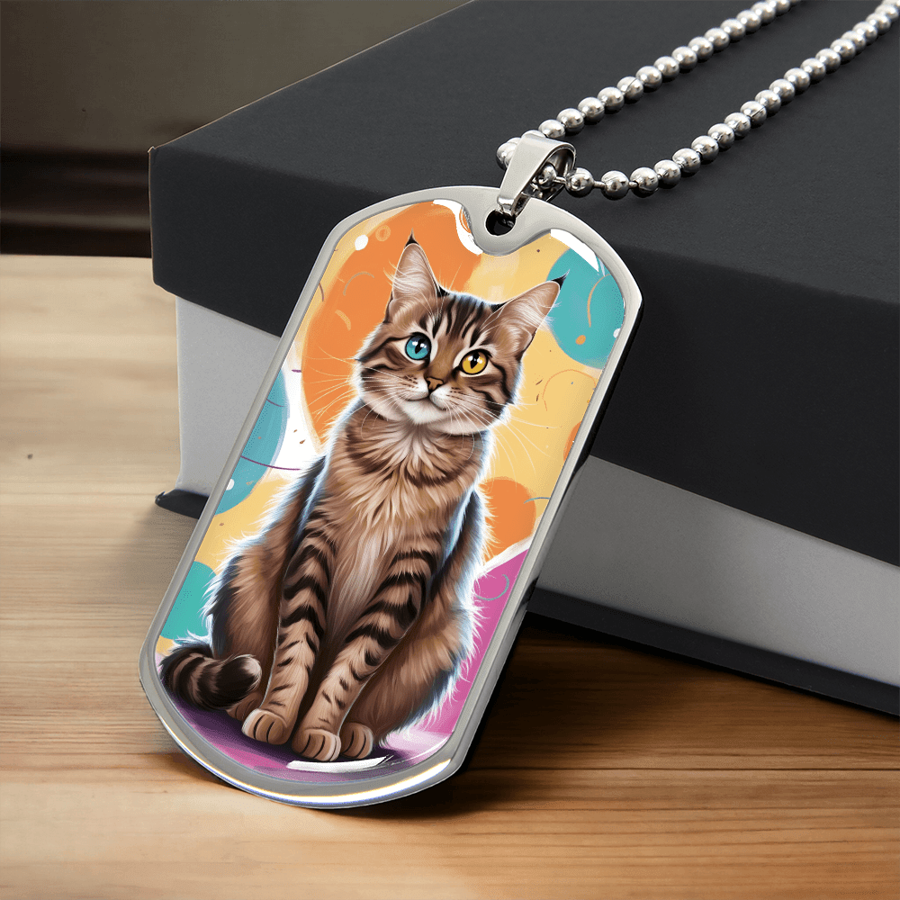 Collier Colorful Kitty - Acier Chirurgical Premium
