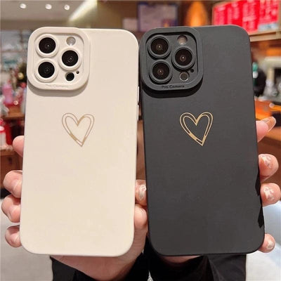 Funda de teléfono Colorful Love Heart para iPhone - Protección de silicona premium