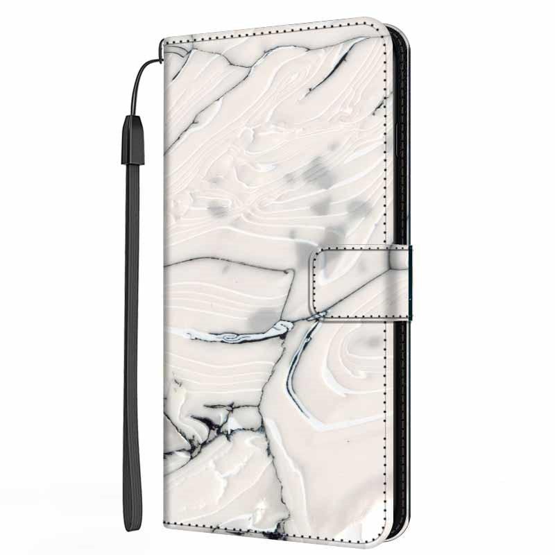 Colorful Marble Flip Leather Case for iPhone 11/12/13 Series