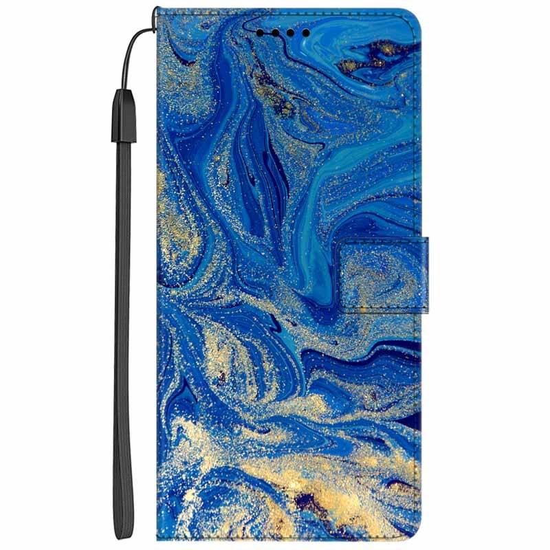 Colorful Marble Flip Leather Case for iPhone 11/12/13 Series