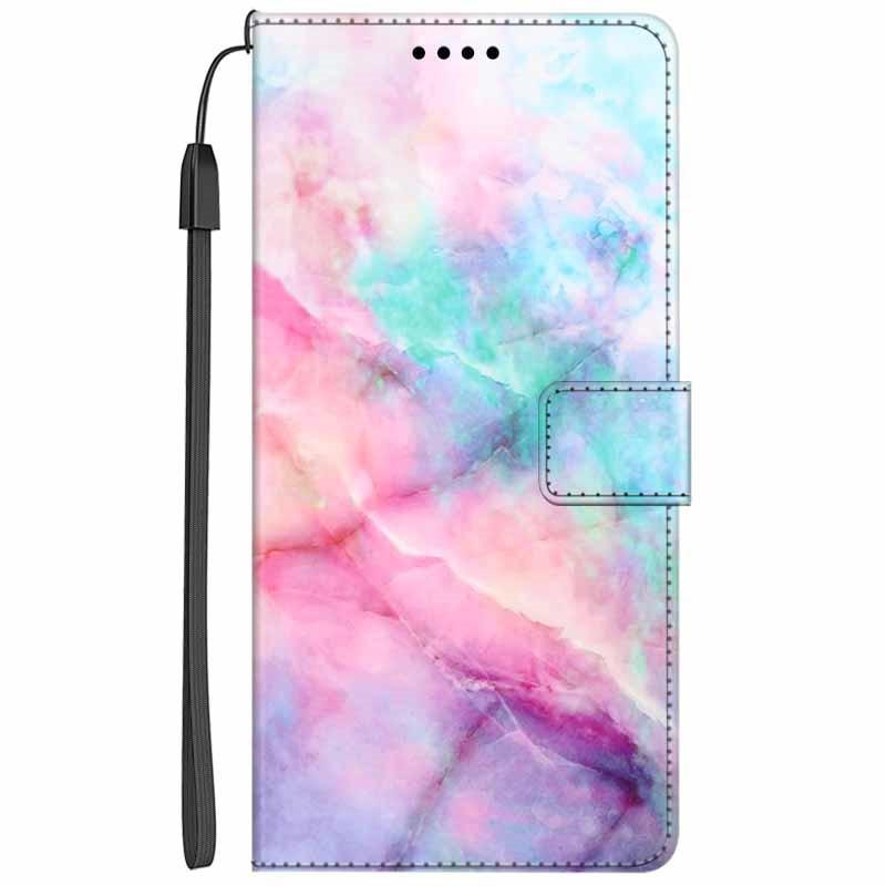 Colorful Marble Flip Leather Case for iPhone 11/12/13 Series