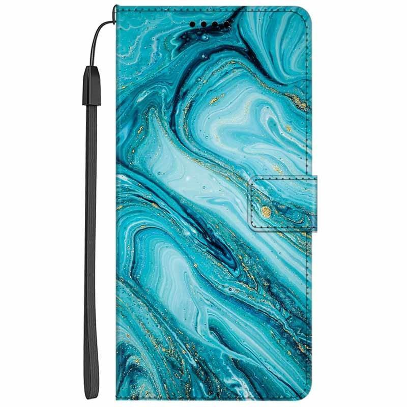 Colorful Marble Flip Leather Case for iPhone 11/12/13 Series