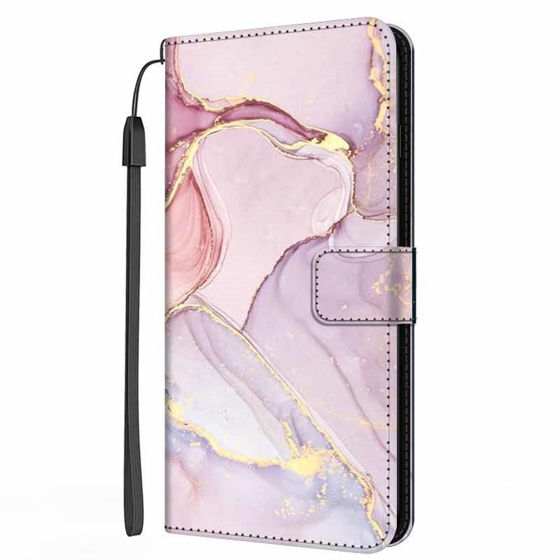 Colorful Marble Flip Leather Case for iPhone 11/12/13 Series
