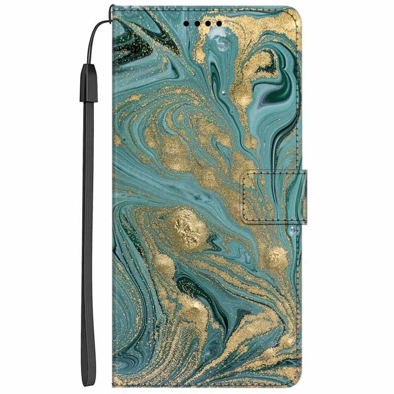 Colorful Marble Flip Leather Case for iPhone 11/12/13 Series