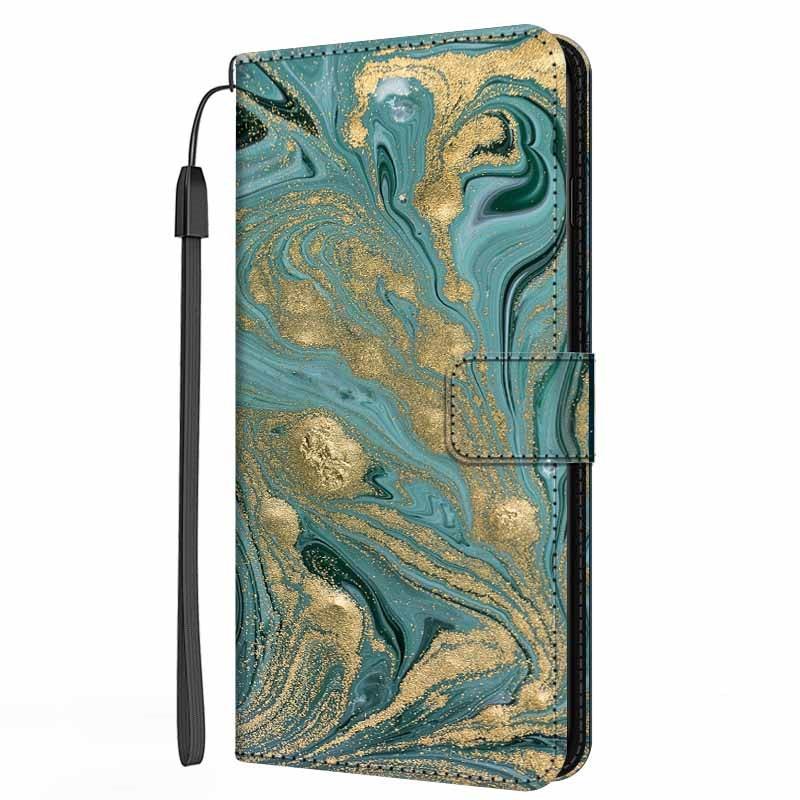 Colorful Marble Flip Leather Case for iPhone 11/12/13 Series