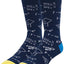 Colorful Mathematical Formula Problem Solving Printed Men's Socks Cotton Socks - Korvel