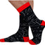 Colorful Mathematical Formula Problem Solving Printed Men's Socks Cotton Socks - Korvel
