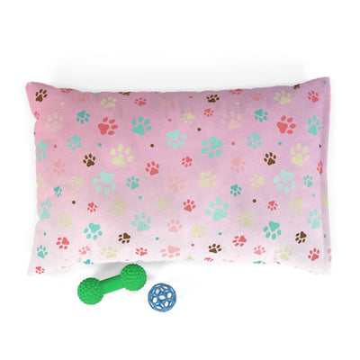 Cama para Mascotas con Huellas Coloridas | Cama Acogedora para Perros y Gatos