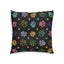 Vibrant Paw Print Tufted Floor Cushion - Ideal for Animal Enthusiasts - Korvel