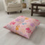 Colorful Pet Paw Print Tufted Floor Pillow
