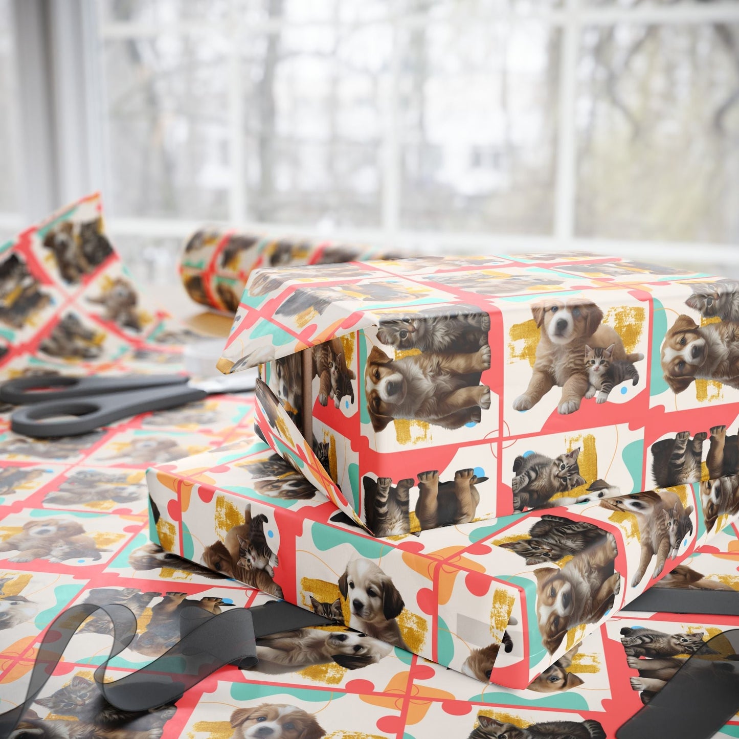 Vibrant Pet-Themed Gift Wrap for Every Occasion - Korvel