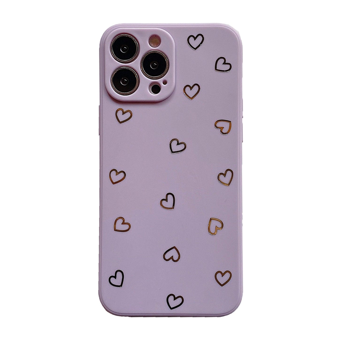 Colorful Silicone Heart Phone Case for iPhone 14 Pro Max & More