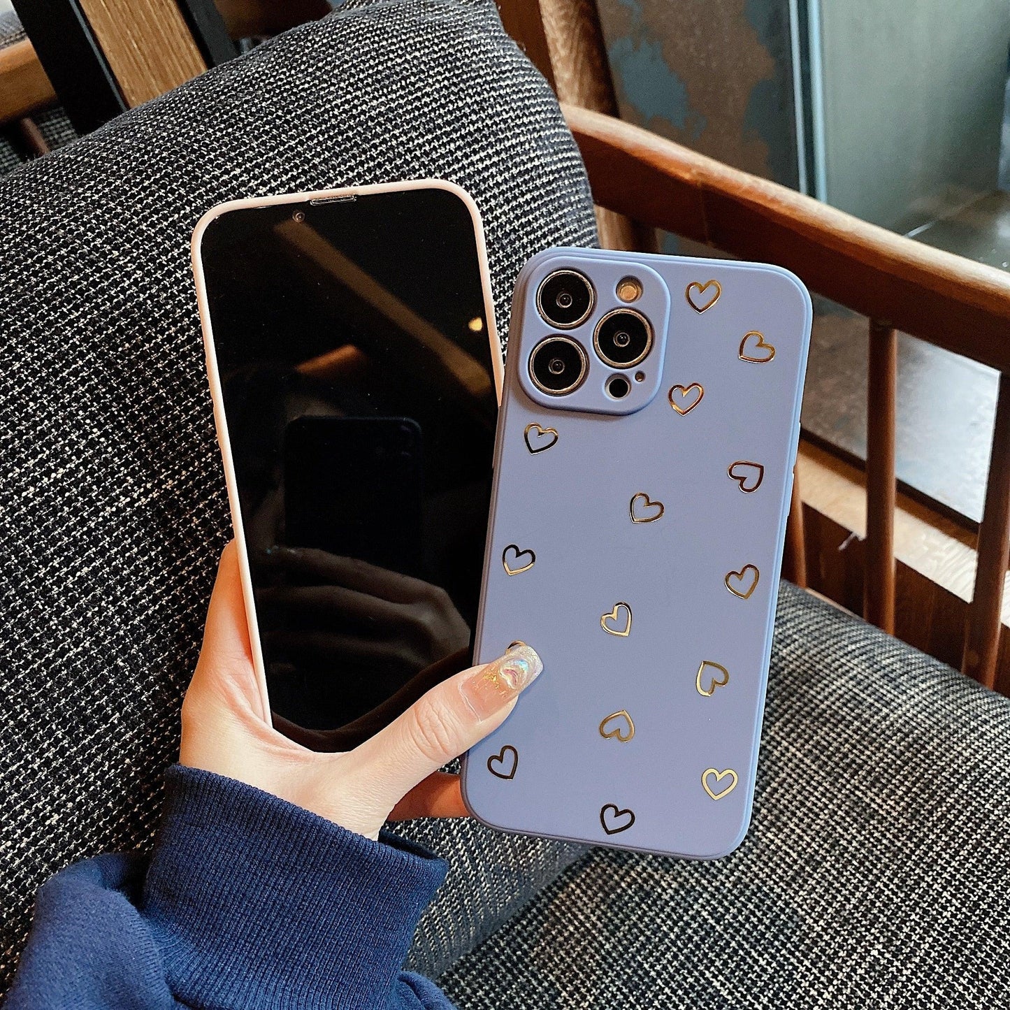 Colorful Silicone Heart Phone Case for iPhone 14 Pro Max & More