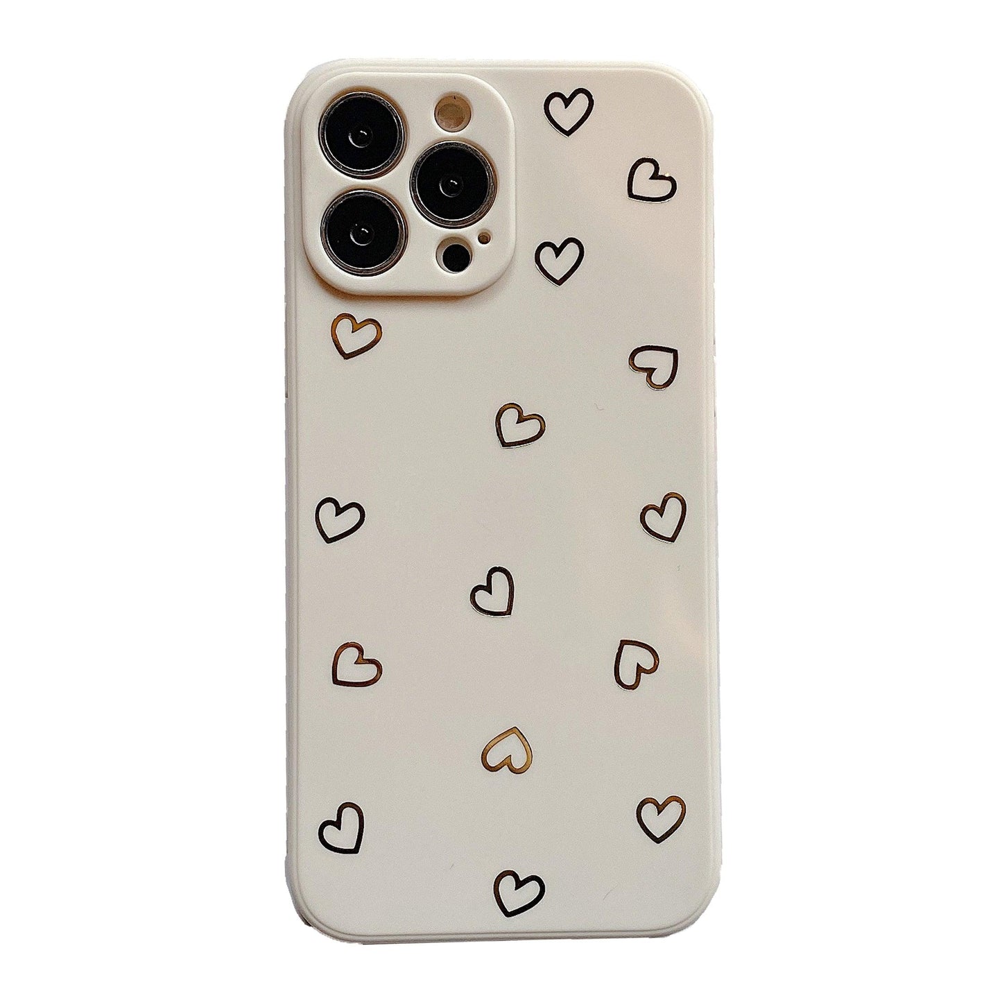 Colorful Silicone Heart Phone Case for iPhone 14 Pro Max & More