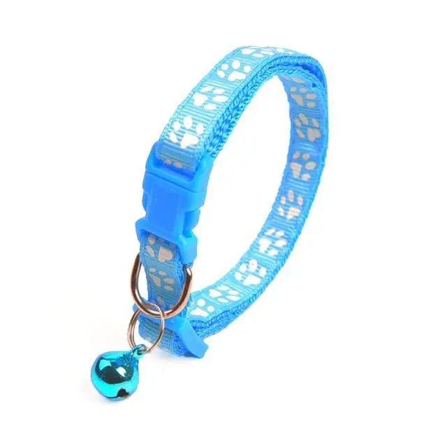 Colorful Adjustable Nylon Pet Collar with Stylish Print