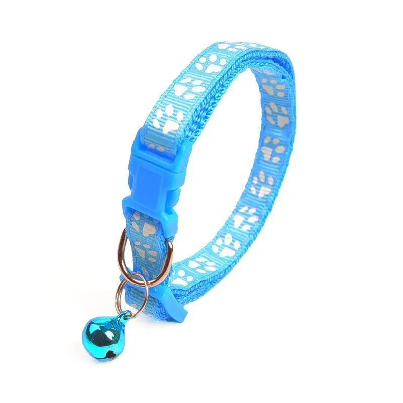 Colorful Adjustable Nylon Pet Collar with Stylish Print
