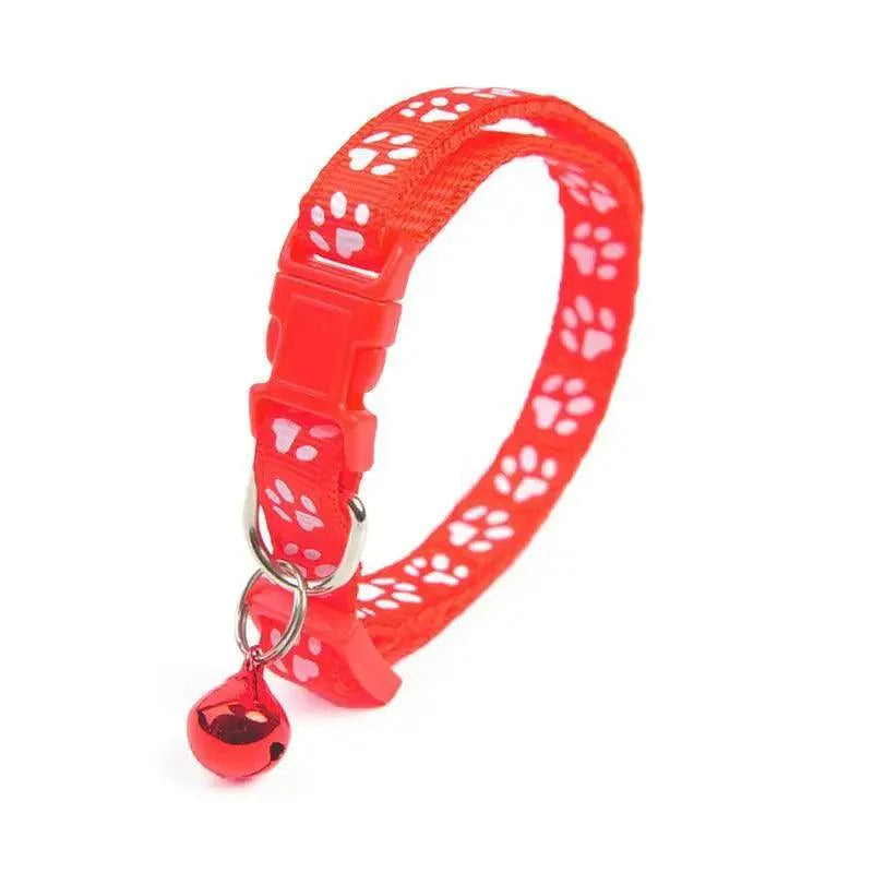 Colorful Adjustable Nylon Pet Collar with Stylish Print