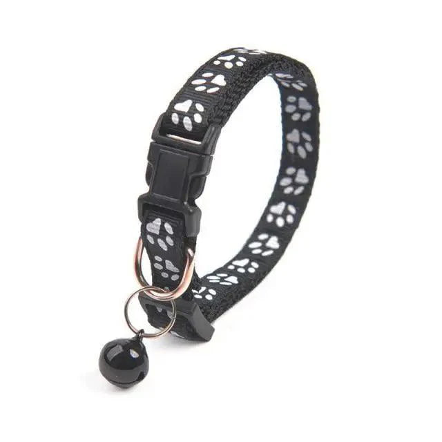 Colorful Adjustable Nylon Pet Collar with Stylish Print