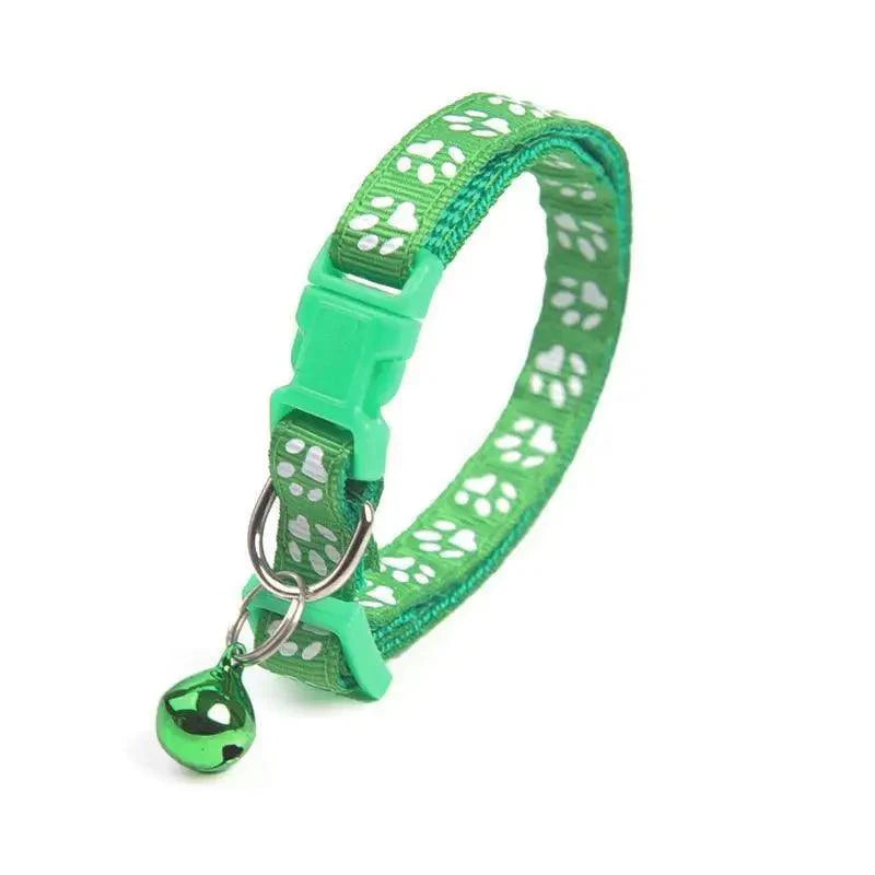 Colorful Adjustable Nylon Pet Collar with Stylish Print