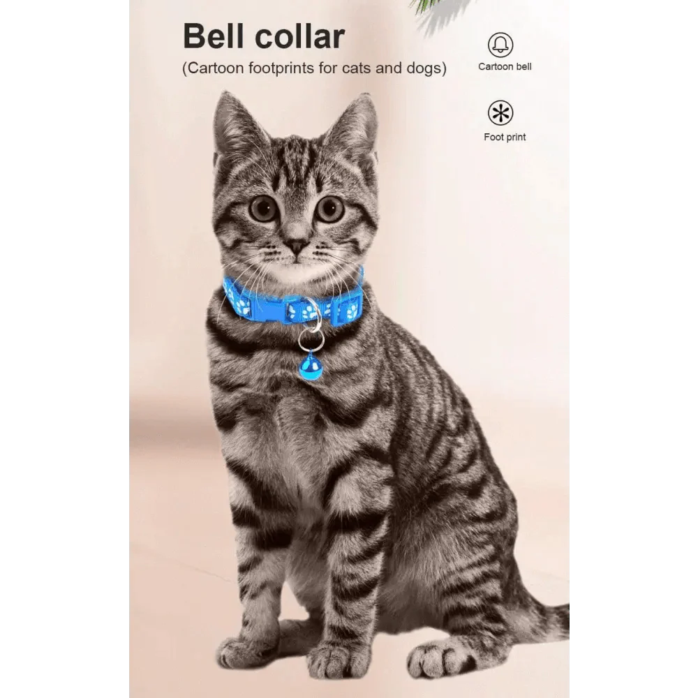 Colorful Adjustable Nylon Pet Collar with Stylish Print