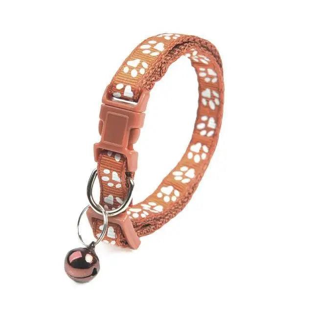Colorful Adjustable Nylon Pet Collar with Stylish Print