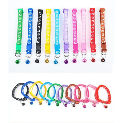 Colorful Adjustable Nylon Pet Collar with Stylish Print
