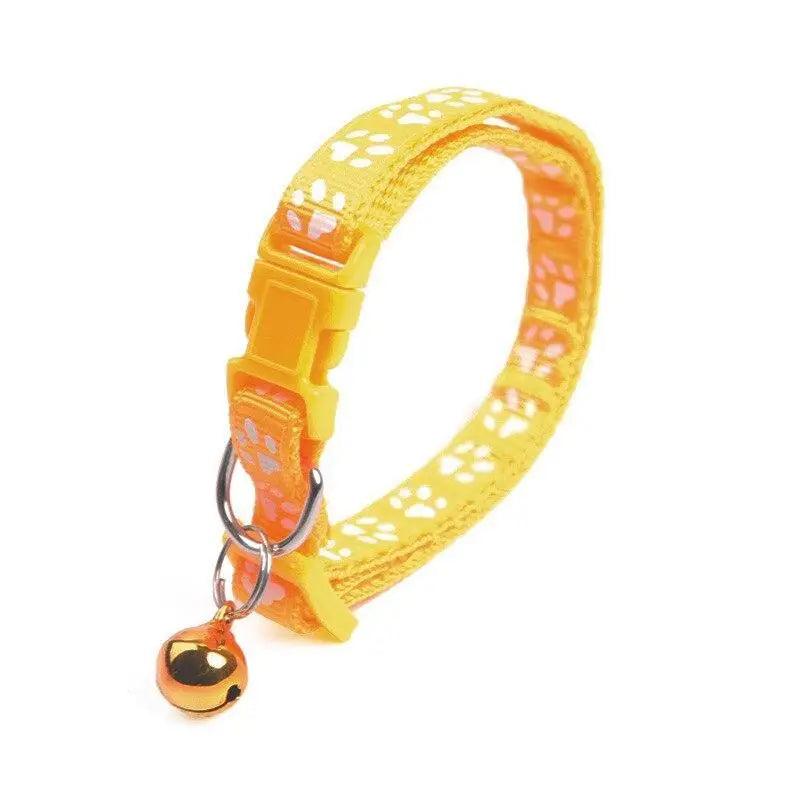Colorful Adjustable Nylon Pet Collar with Stylish Print