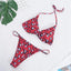 Ensemble de bikini push-up uni pour femmes